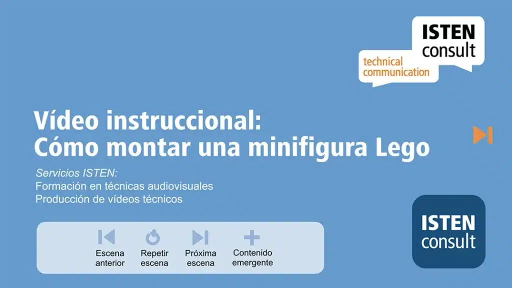 Vídeo técnico instruccional interactivo sobre base HTML